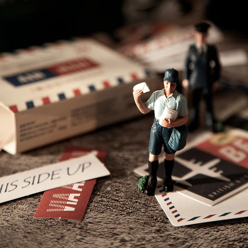 40 шт./кор. винтажные серии авиапочты бумажные упаковка наклеек для