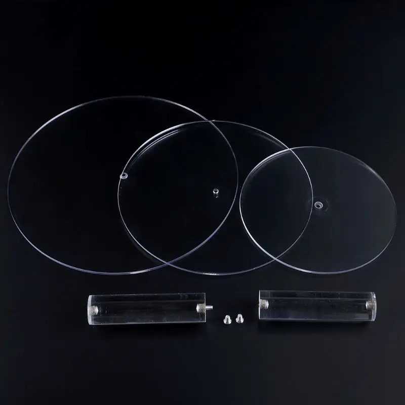 

N1HA 3 Tier Round Cake Stand Acrylic Wedding Birthday Party Display Cupcake Tower Dessert Carrier