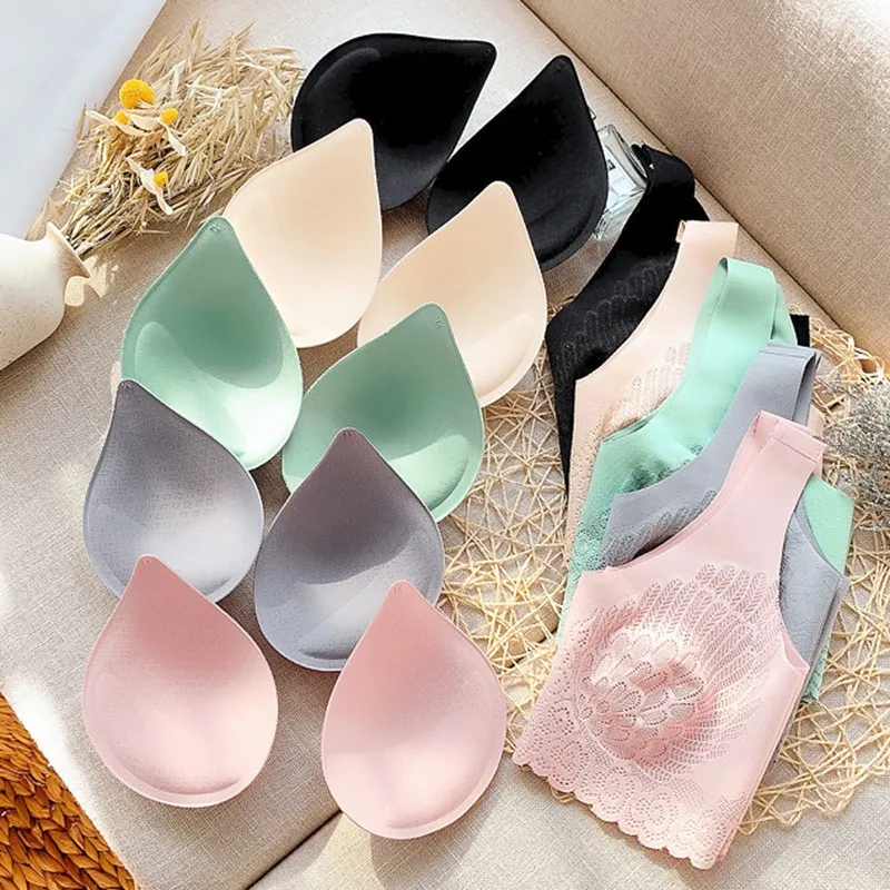 

Women's Sports Bra Seamless No Steel Ring Gathered Sports Underwear Wrapped Chest Female Thin Plus Size Cotton Underwear Women