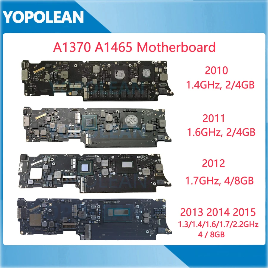 Полностью протестированная материнская плата для Macbook Air 11 &quotA1370 A1465 логическая