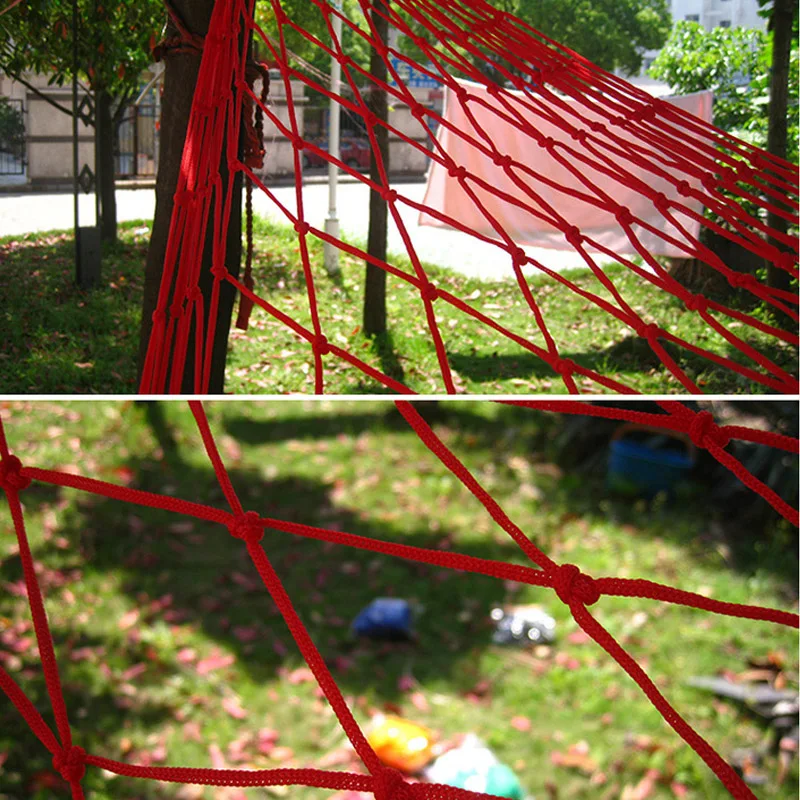 9 Strands Nylon Rope Hammock Portable Camping Mesh Swing Outdoor Supplies LT88 | Спорт и развлечения