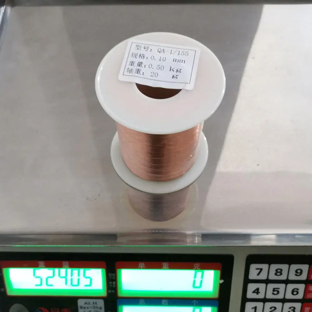 500g/roll Enamelled Wire 0.5 0.13 0.25 0.4 0.16 0.8 0.09 1.3mm Polyurethane Magnet copper wire Winding for Motor voice coil |