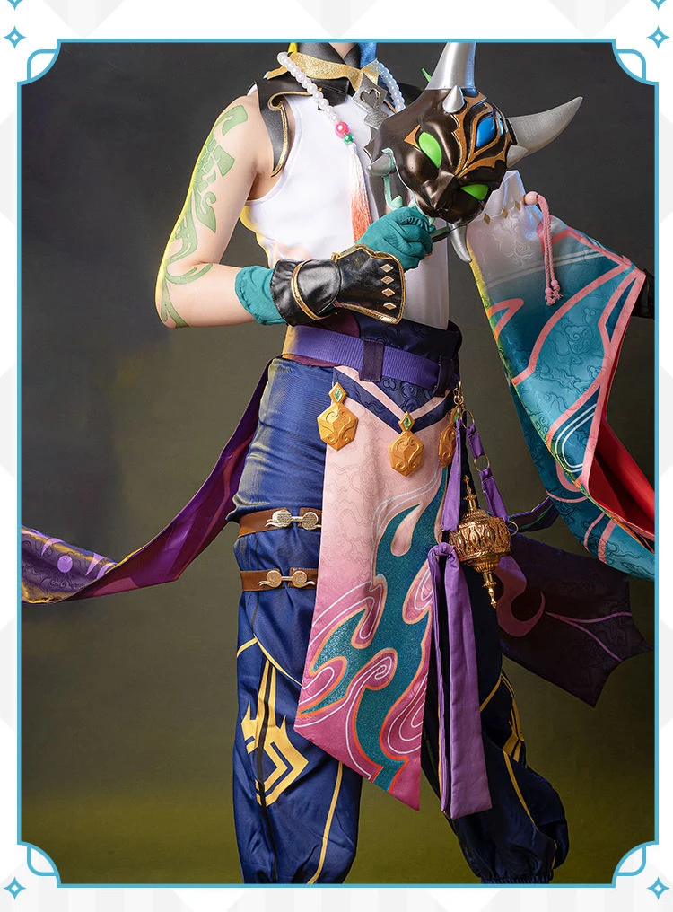 

Genshin Impact Xiao Cosplay Costume Kimono Uniform Halloween Costumes For Men Women