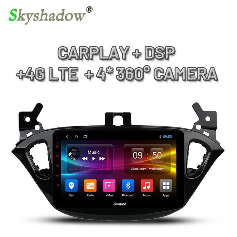 DSP IPS 360 панорамная камера Android 9 0 4G + 64G Автомобильный dvd-плеер gps google map RDS радио Bluetooth