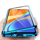 Двусторонний стеклянный чехол 360 для Xiaomi Redmi 9c, магнитная Металлическая задняя крышка для Xiaomi Redmi 9c, Xiaomi xaomi, Redmi 9, c, 9c, c9, 6,53