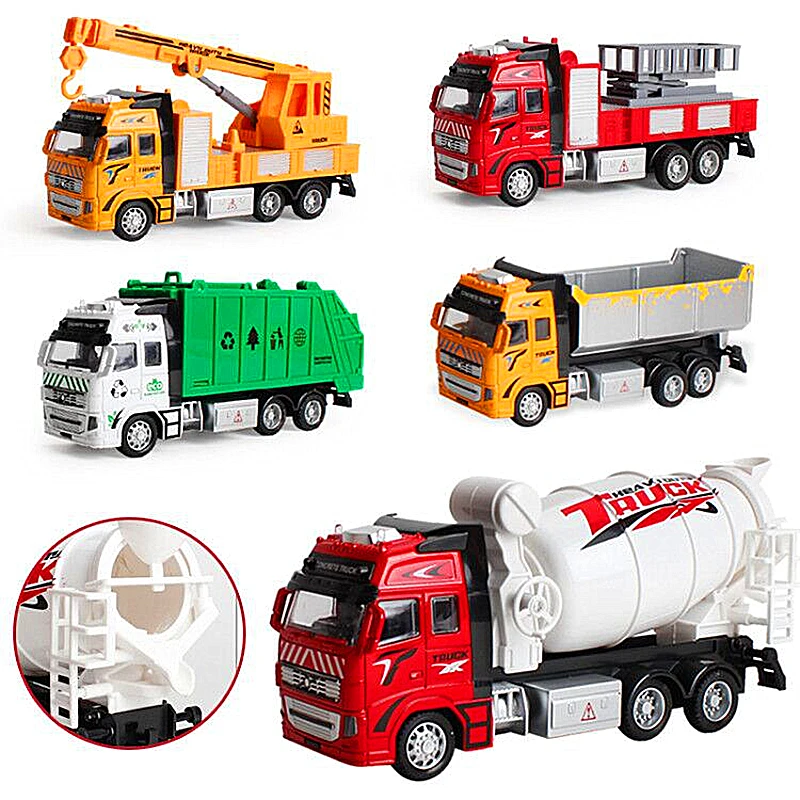Newlegotoycar 1:50 литой автомобиль серия тягач прицеп мусоровоз пожарная машина