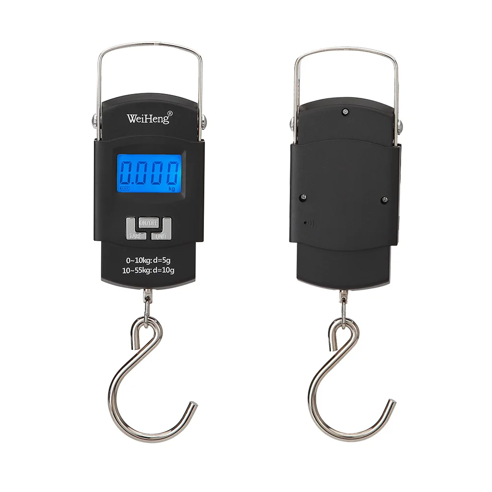 

55KG 10g USB Charging Electronic Digital Scale Hanging Hook Fishing Travel Double Precision Luggage Weight Scale Balance Scales
