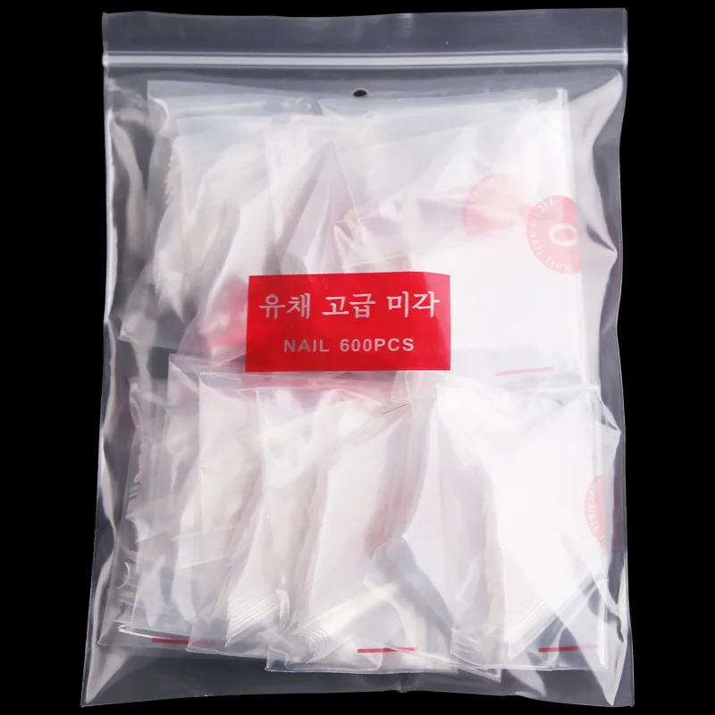

Export Nail Art Patch Transparent Ghost Pointed Nail French Salon Long Pointed Fake Nail Patch 600 Pieces Bag,HJ899_7