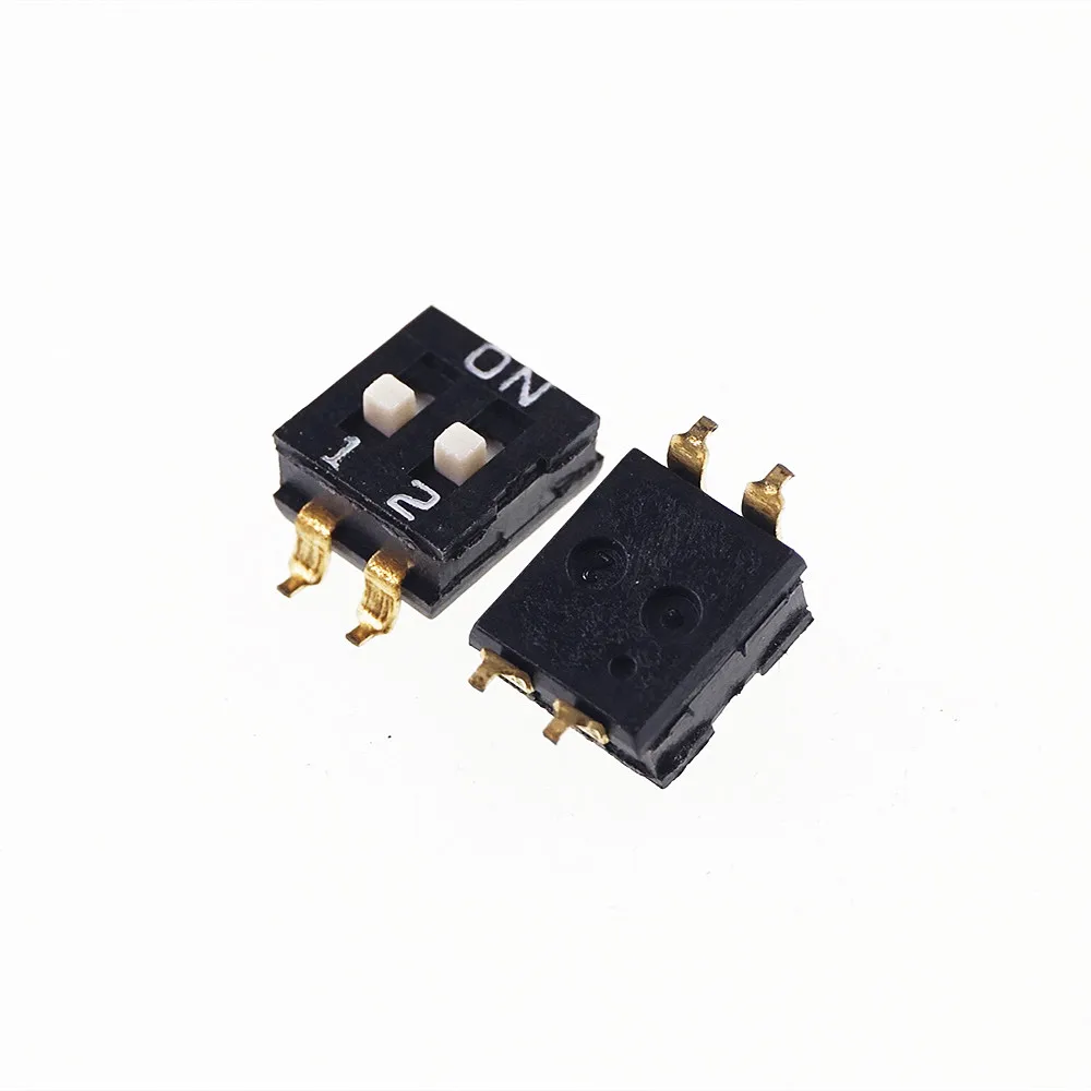 Dip-Переключатели SPST 2 положение 54 мм шаг 0 100 дюйма SMD слайд (стандарт) привод