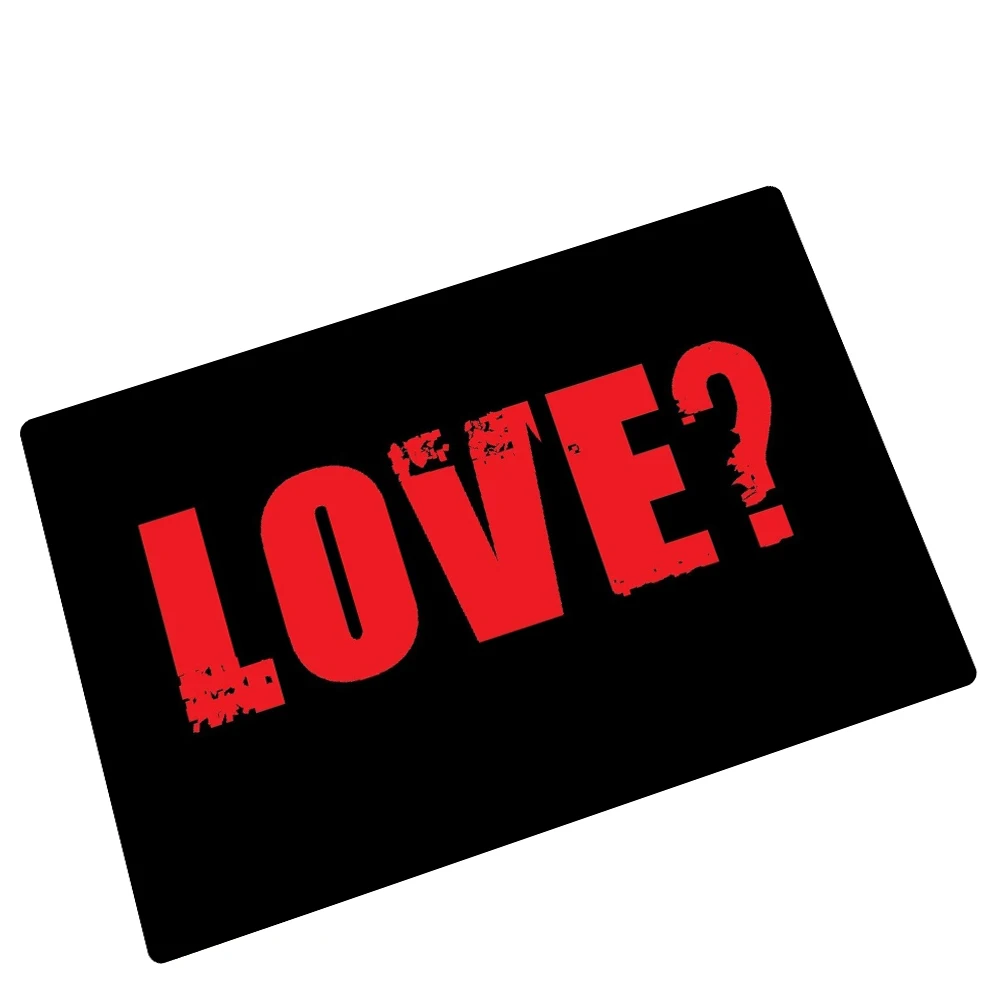 

Love Printing Home Doormat Corridor Kitchen Carpet Indoor Welcome Bathroom Non-Slip Floor Mat 60cm