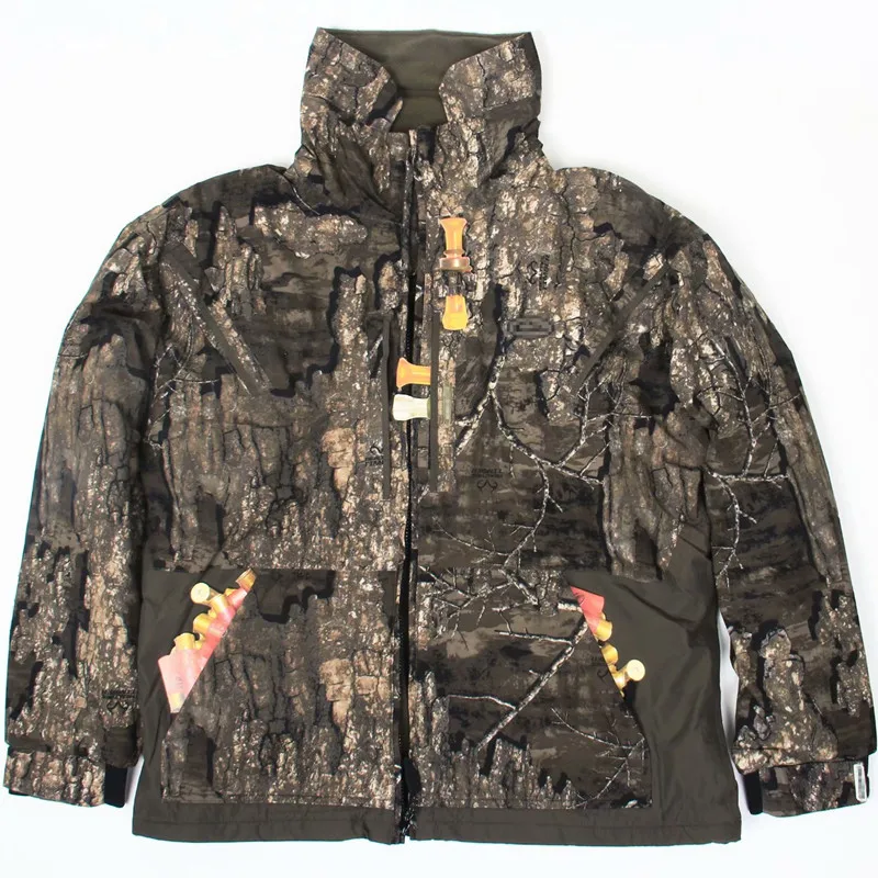Зимняя мужская камуфляжная ветровка для альпинизма охоты сохраняющая тепло