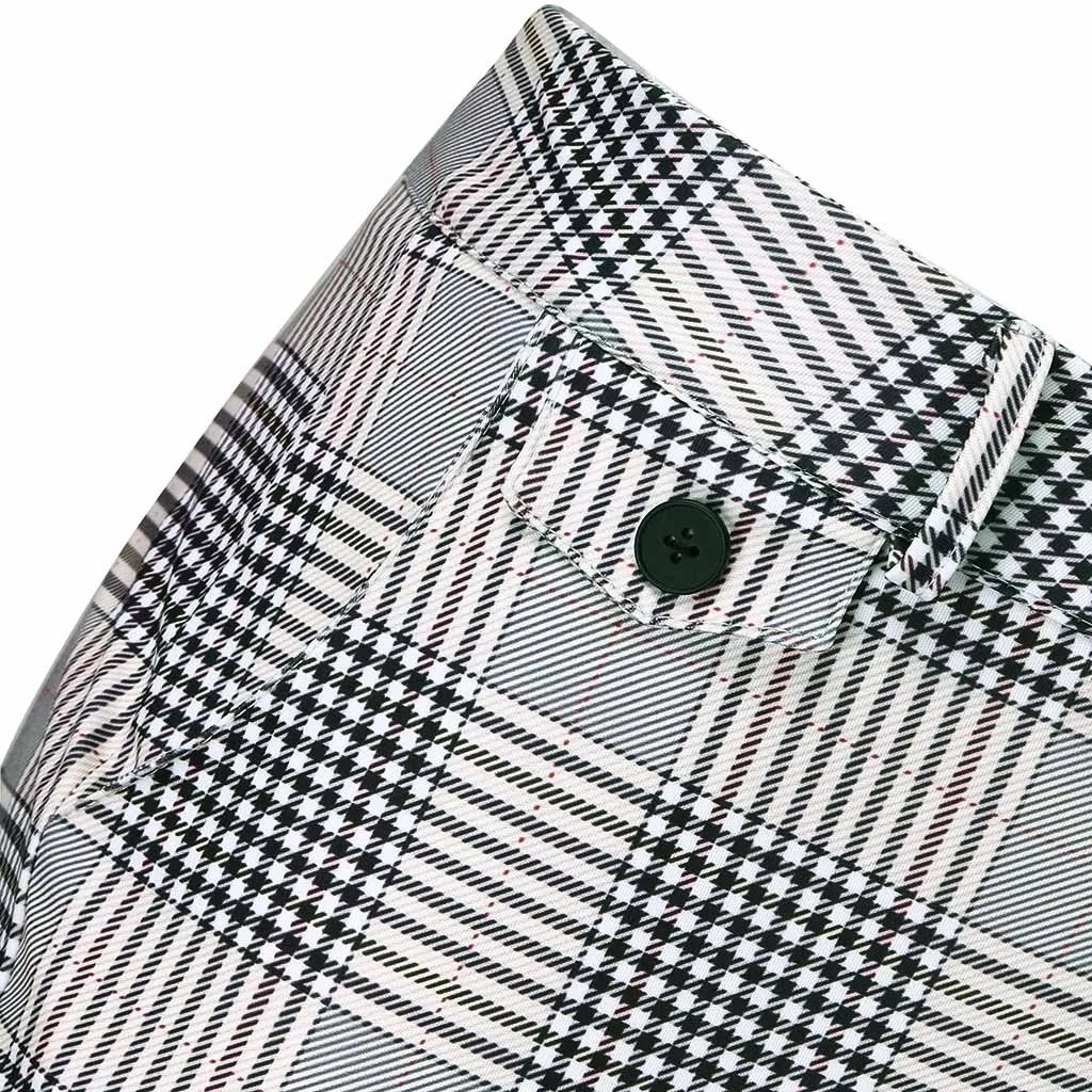 Прохладный Для мужчин Повседневное Slim Fit плед печати Фитнес гибкий Штаны 2021