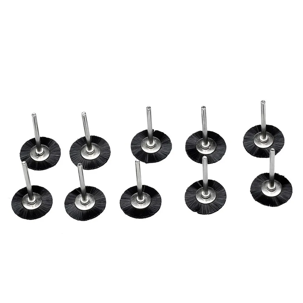 

Polishing Polishing Brushes Wheels 41mm Mandrel Length Black+Silver Bristle