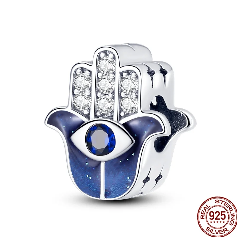 

Женский браслет из серебра 925 пробы, с подвеской «демонический глаз»