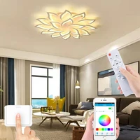 modern home living room led chandelier study lighting bedroom chandelier app smart lighting factory direct sales lamps