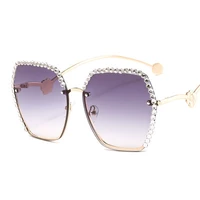 frameless diamond edged sunglasses for women colorful sunglasses fashion camellia gorgeous oversized sunglasses 2021 new style