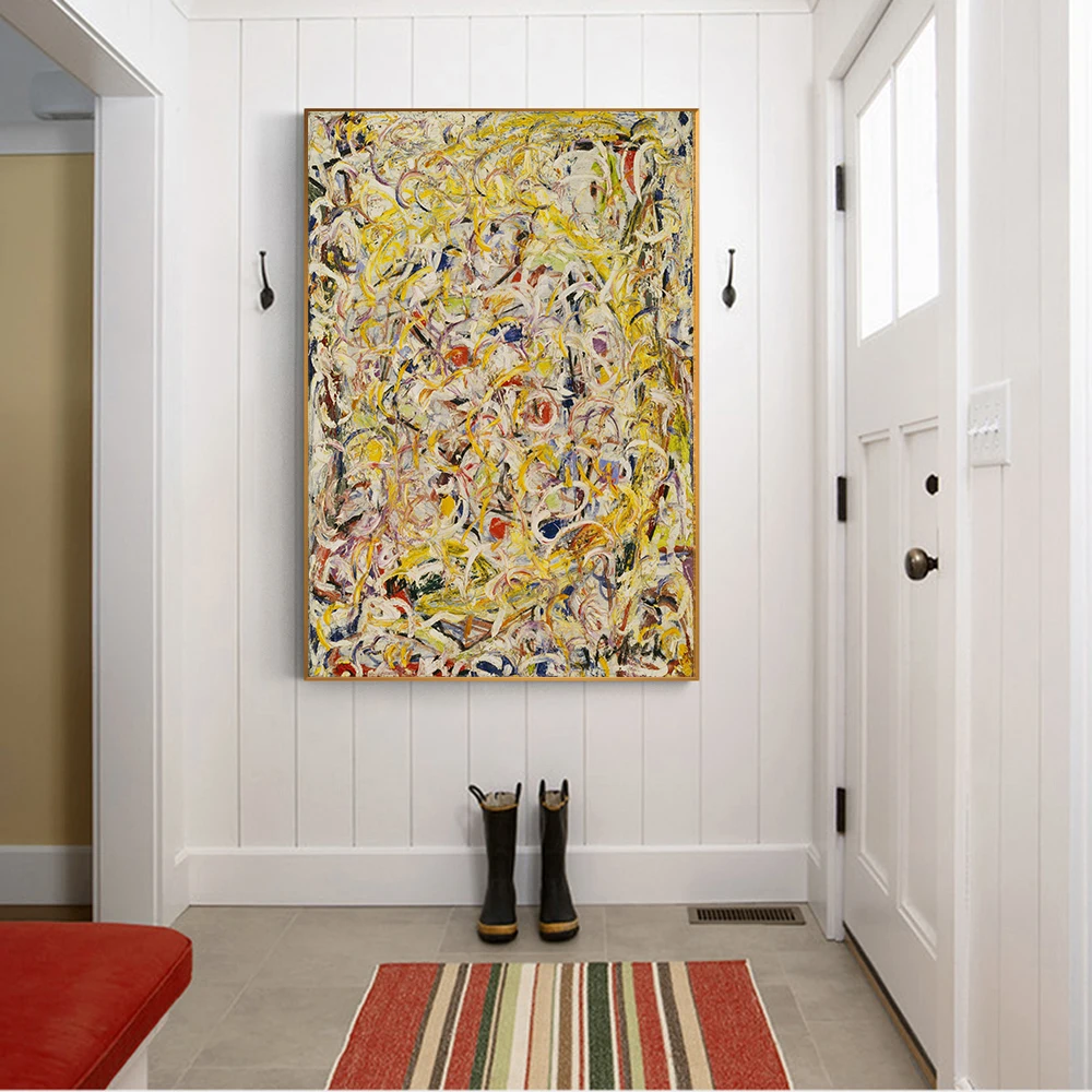 Citon Jackson Pollock 》 мерцающее вещество картина маслом на холсте всемирно известная