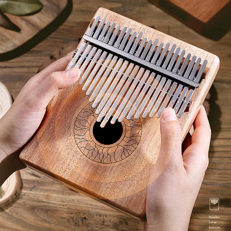 

Портативная клавиатура Kalimba, 17/21 клавиш, пианино для большого пальца, клавиатура Calimba, музыкальный инструмент из красного дерева Mbira, музыка, ...