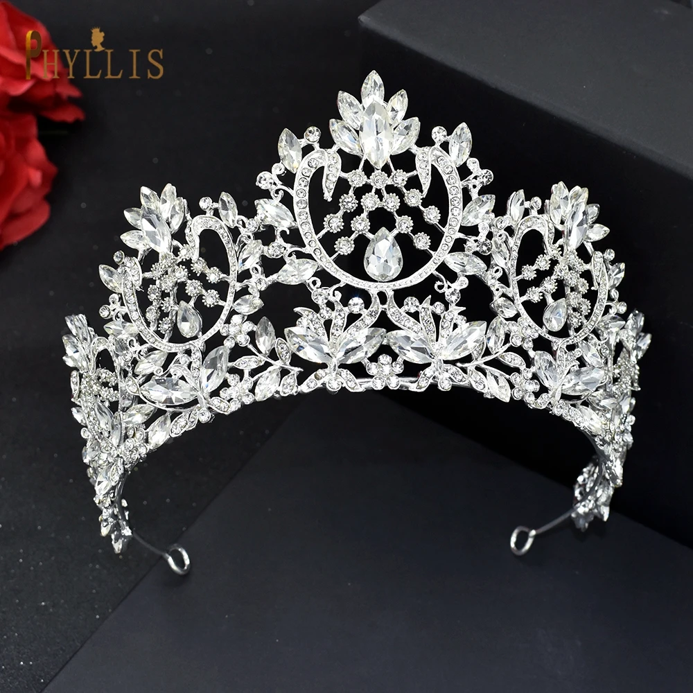 A195 Luxury Wedding Crown for Bride Rhinestone Hair Jewelry Gifts Tiaras Crystal Hair Accessories Women Headband Bridal Headwear