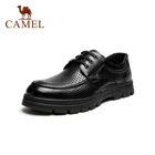 Мужские деловые туфли CAMEL, коричневые дышащие туфли из натуральной кожи, на мягкой подошве, удобная повседневная обувь для поездок на лето 2021