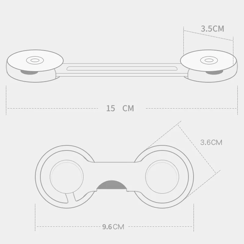 Baby Safety Lock Kids Drawer Lock Child Anti-opening Cabinet Door Refrigerator Protective Lock Baby Anti-pinch Protection Buckle