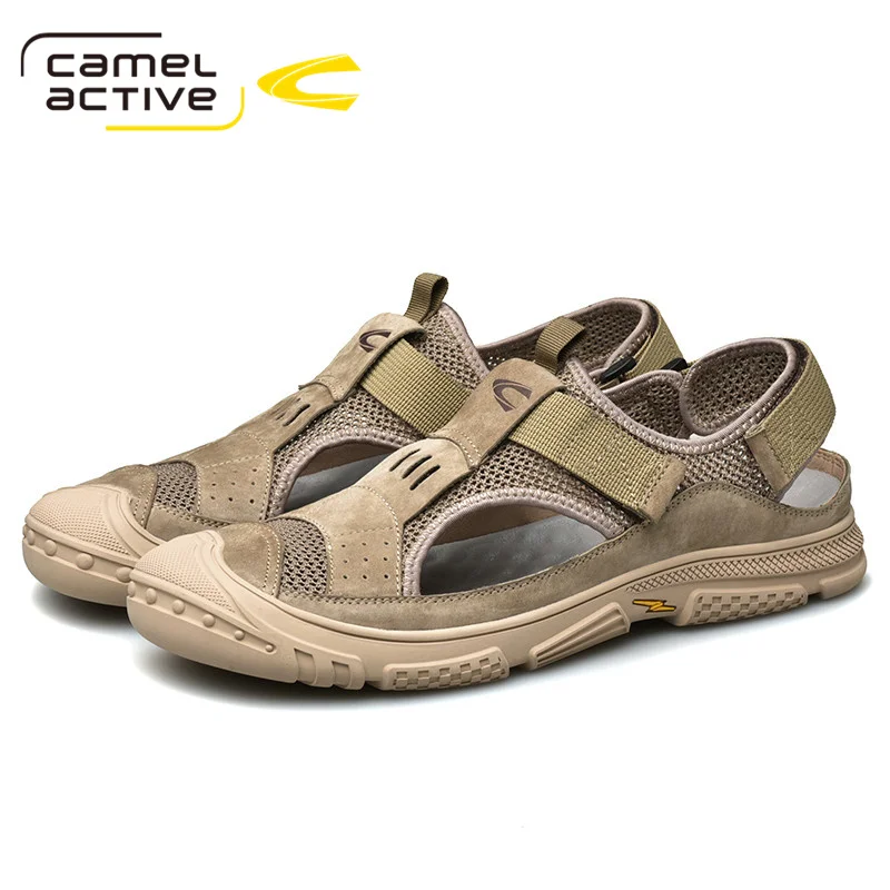 Мужские сетчатые сандалии Camel Active босоножки модные шлепанцы пляжная обувь лето