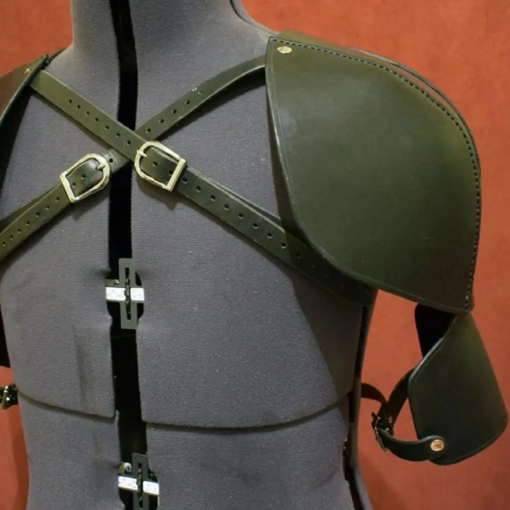 Регулируемая Мужская Наплечная нарукавная повязка из искусственной кожи в стиле