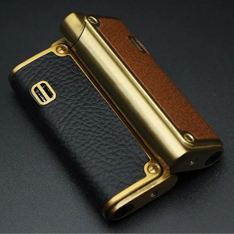

New personality embossed flat blow inflatable windproof creative boy lighter
