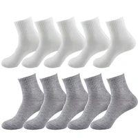 10pair cotton women socks summer thin breathable socks high quality soft simple fashion short socks black white gray sokken