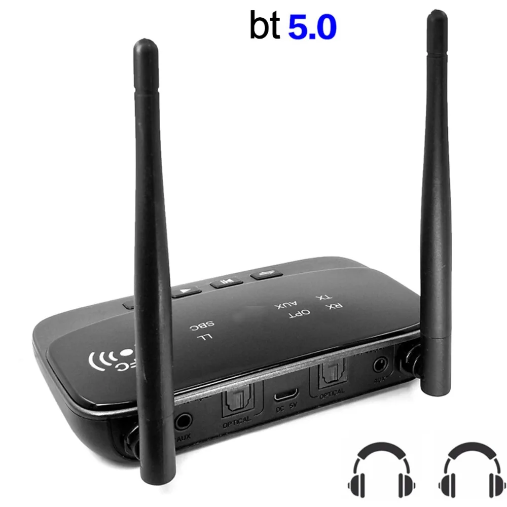 3в1 NFC и Дальний диапазон 262ft/80m Bluetooth 5,0 передатчик приемник аудио адаптер низкая задержка HD Оптический RCA AUX 3,5 мм ТВ