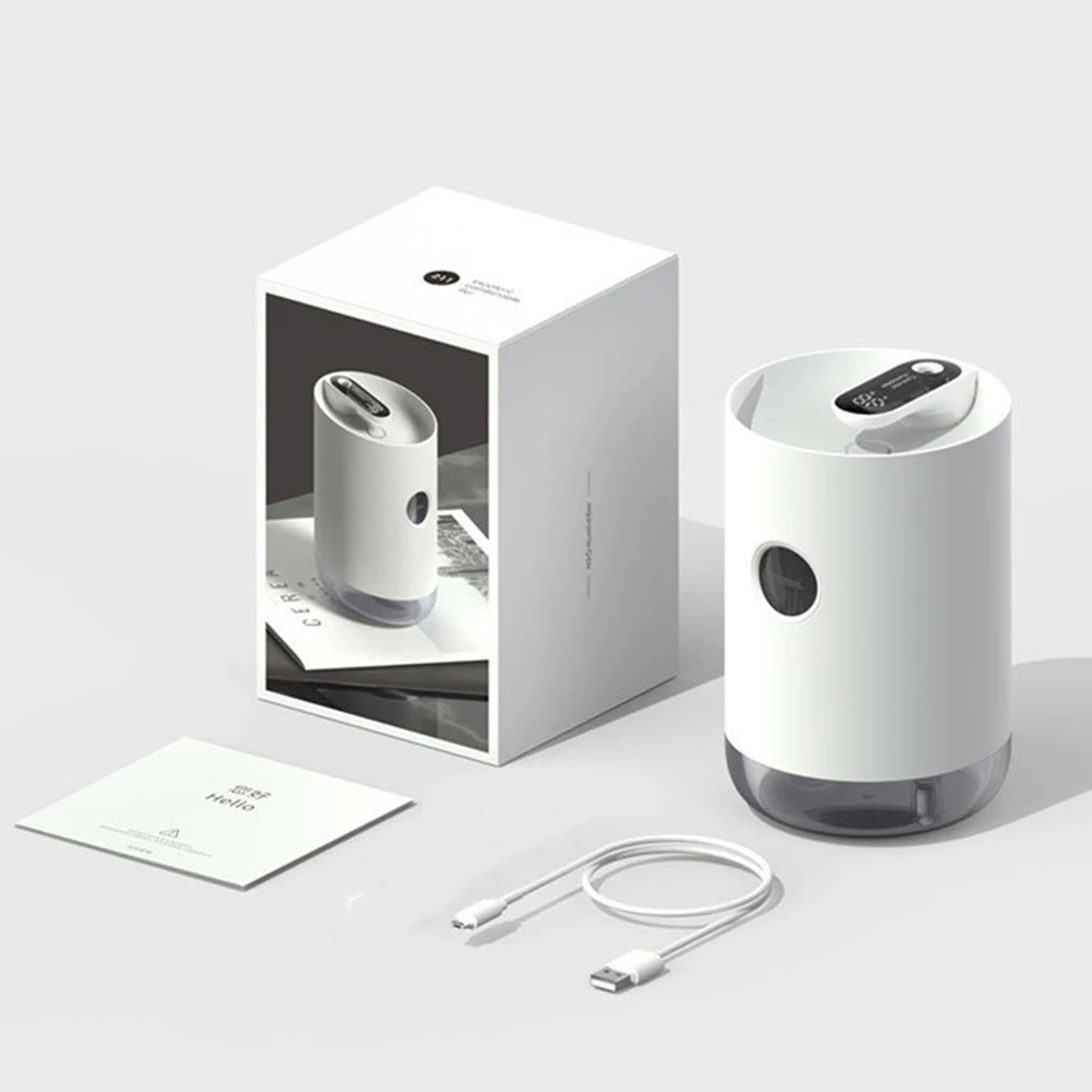 2019 new 1L rechargeable aromatherapy humidifier with 3000mAh battery essential oil diffuser usb air aroma for home | Бытовая техника