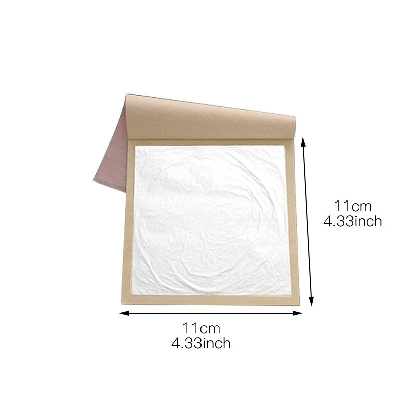 10 шт 11 см серебряные листы листьев Серебряные Листья для еды и украшения торта