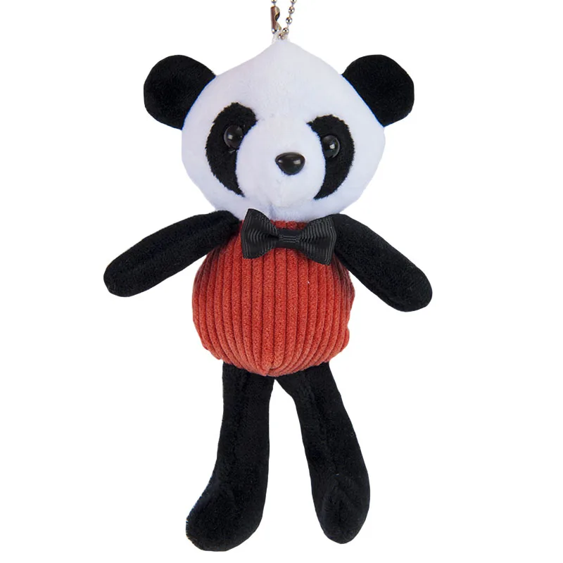 

16cm, kawaii animal pendant key chain soft pendant plush toy panda doll boy girl toy gift for children