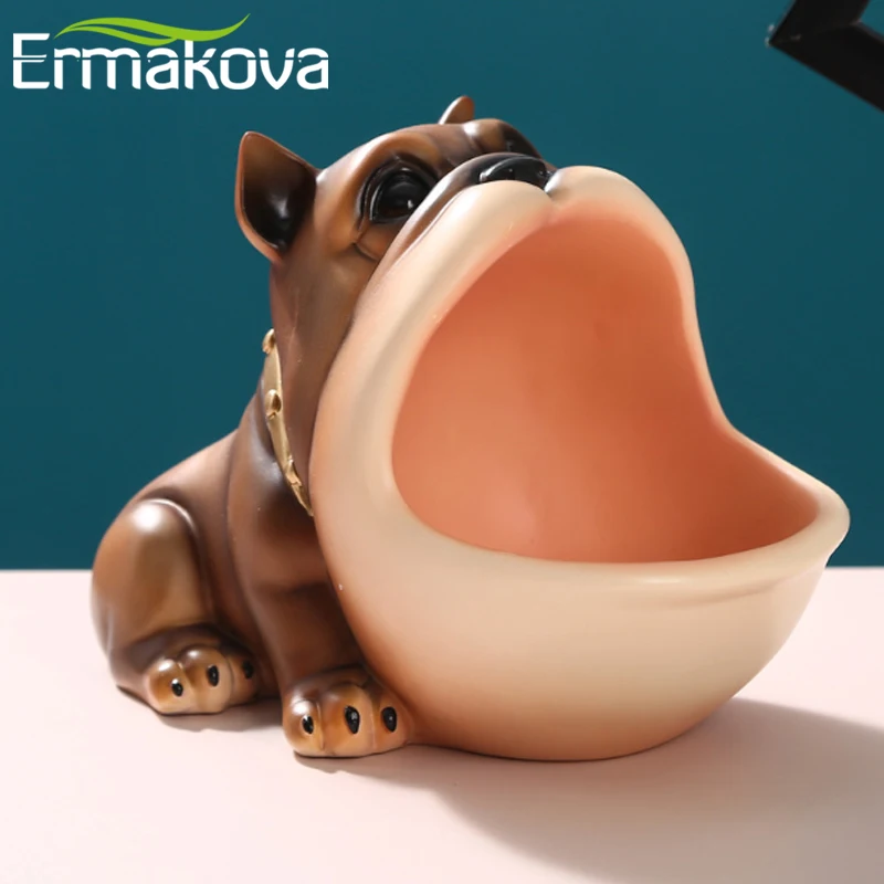 ERMAKOVA Творческий панель в форме французского бульдога коробка конфет статуя