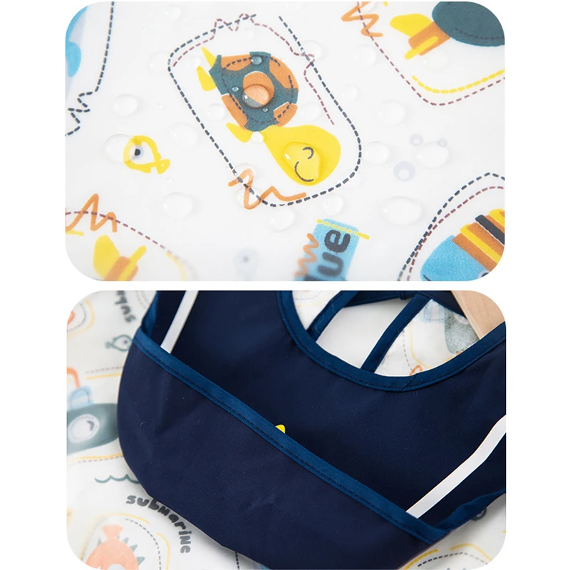 

Warmom Waterproof Infant Eating Children Drawing Sleeveless Baby Bandana Bibs Cute Baby Bibs Cotton Baby Stuff Meal Burp Cloths