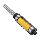 Фреза для деревообработки, Концевая насадка 82 мм, хвостовик 6,3 мм, верхний и нижний подшипник панели, 1 шт.