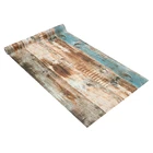 6 м виниловые 3D деревенские деревянные доски самоклеющиеся обои мебель наклейки на стену