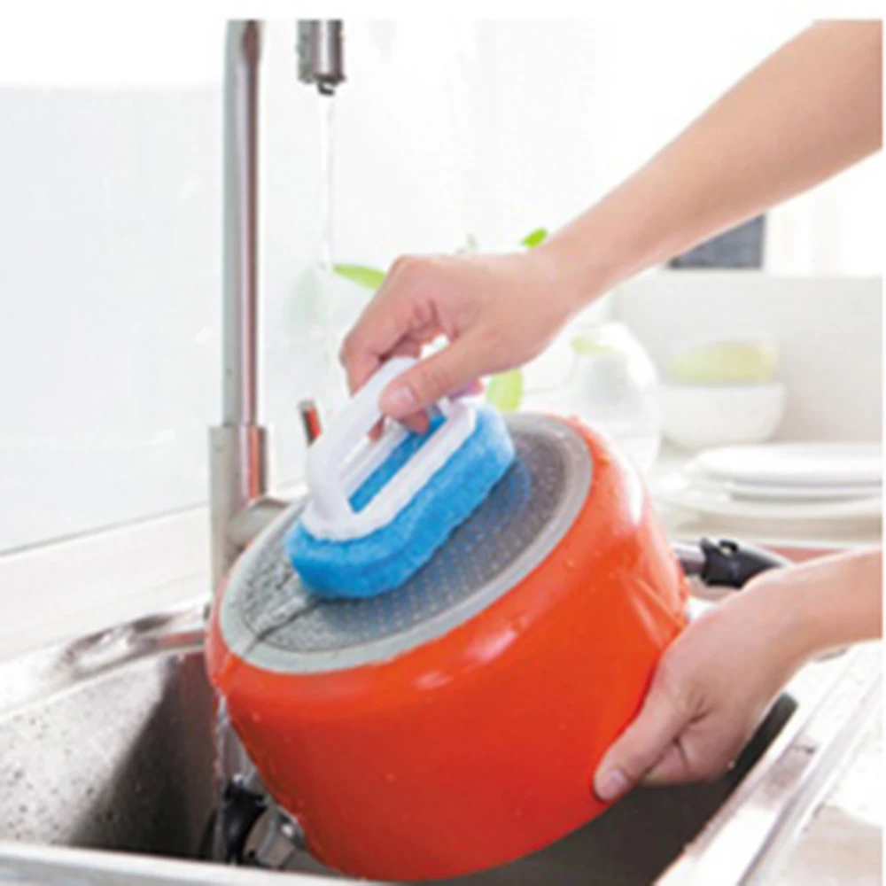 

Strong Decontamination Bathtub Toilet Brush Kitchen Sink Brush Wall Tiles Sponge Brush Magic Sponge Eraser Glass Cleaning Tools