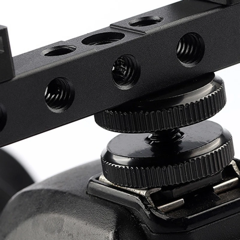 

Multifunctional Extension Hot Shoe with Multiple 1/4 Threaded Holes Extension Bracket Cold Shoe One Point Four
