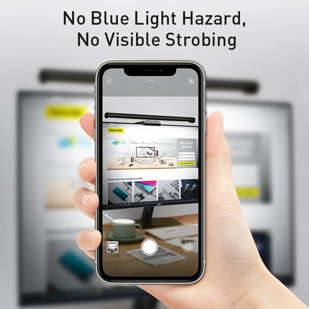 Светодиодная настольная лампа с экраном подвесной светильник для ПК компьютера