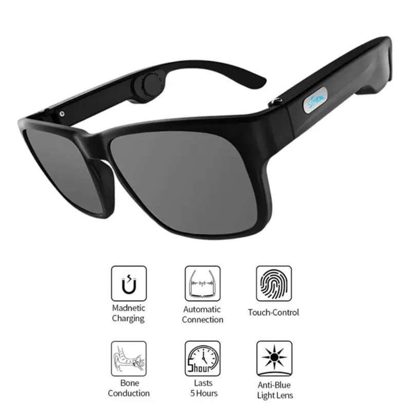 저렴한 G3 골전도 무선 블루투스 호환 5.0 스마트 안경 스테레오 헤드셋 선글라스 TWS 헤드셋 아이 렌즈