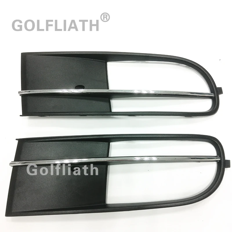 

For V W Beetle 11-16 Front Bumper Side Lower Grille Fog Light Grill Kit Chrome 5C5-853-665-D/5C5-853-666-D