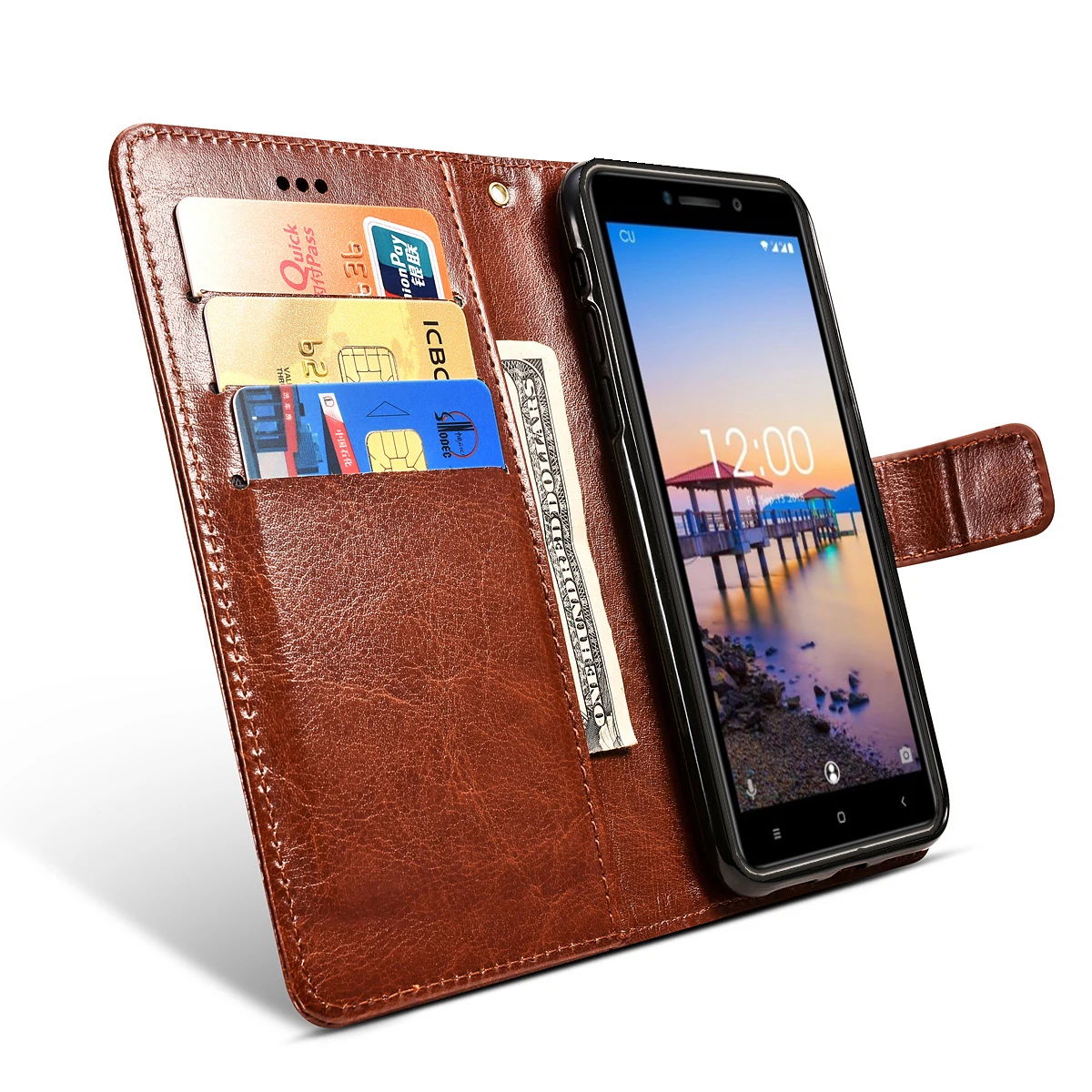 Чехол Oukitel C10 Pro, кожаный чехол с откидной крышкой для телефона, защитный чехол для Oukitel C 10 pro, высококачественный кожаный чехол-кошелек с подставкой