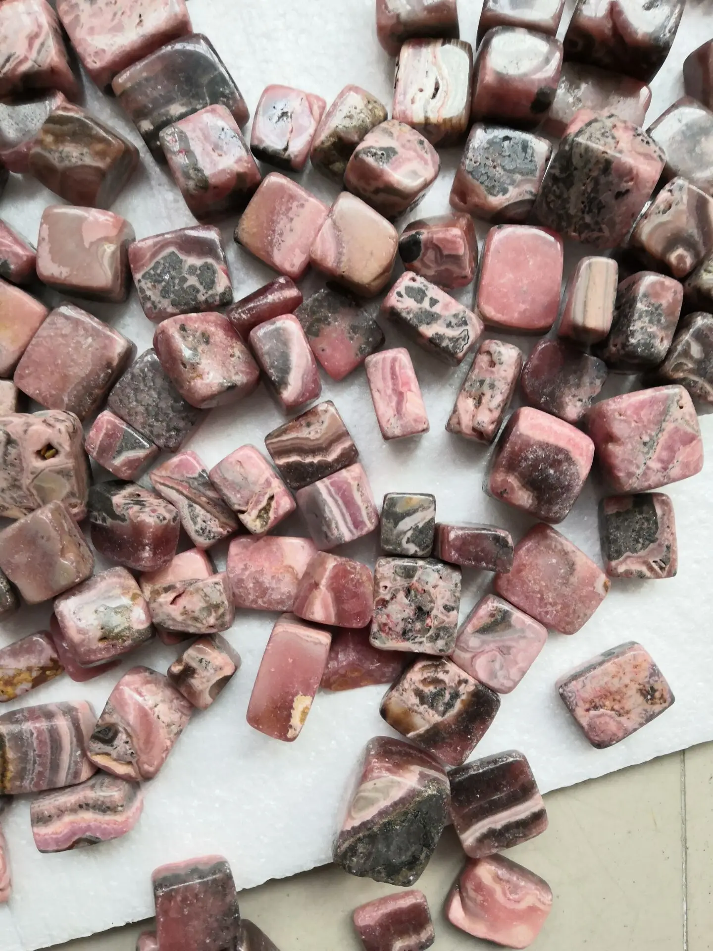 Натуральный обрушенный шероховатый Кристалл Родохрозит образец 200ct