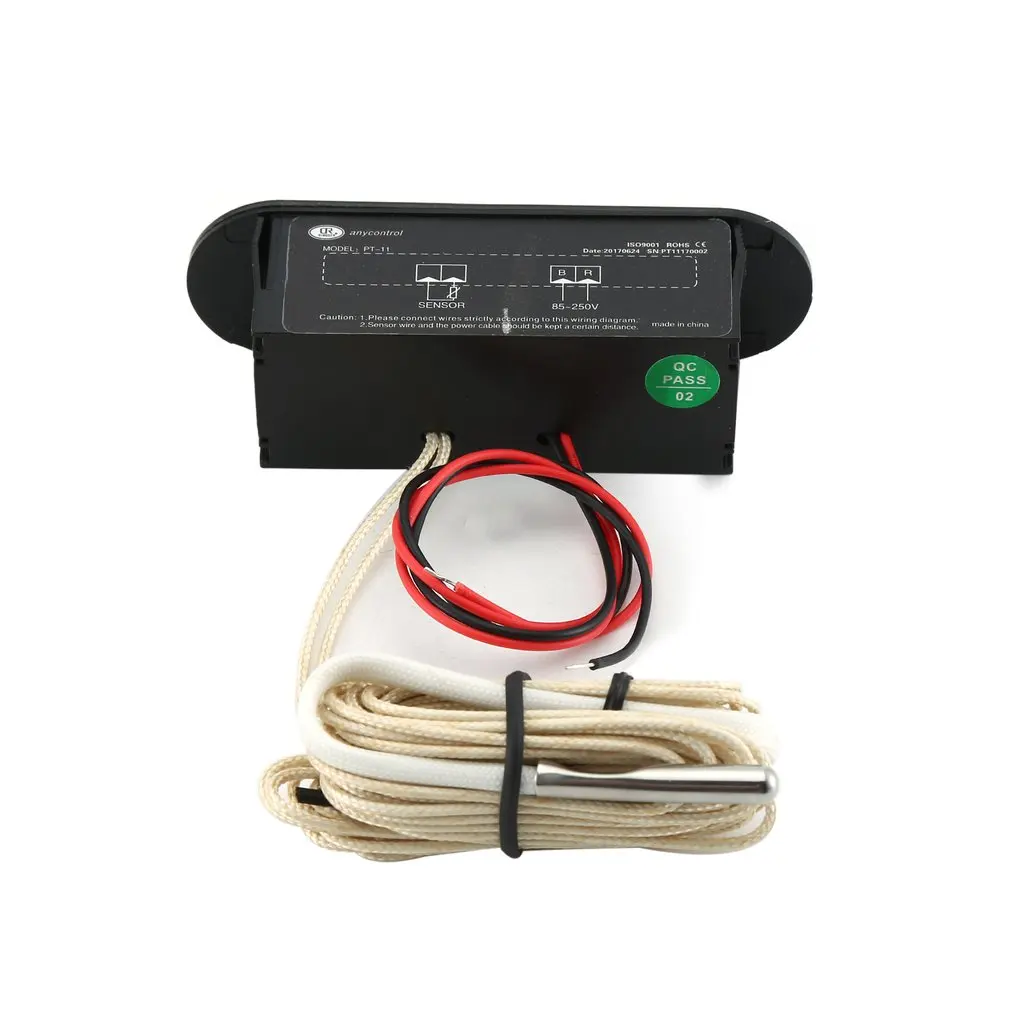 Mini LCD Digital Thermometer 12V Indoor Enbedded Electronic Temp Meter Tester Fridge Gauge with Temperature Sensor | Дом и сад