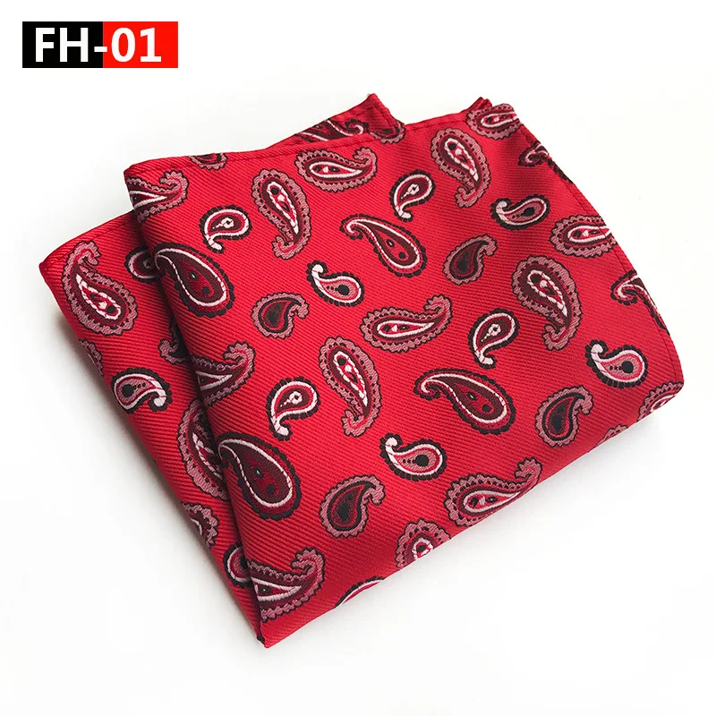

Sitonjwly Mens Suits Handkrecheif Pocket Towel Polyester Jacquard Women Pocket Square for Business Wedding Party Custom Logo