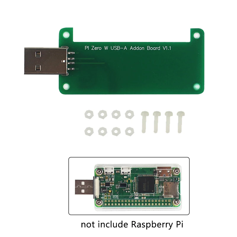 Raspberry Pi Zero W USB Addon Плата USB разъем Raspberry Pi Zero к U диску Плата расширения BadUSB для RPI Zero 1,3 Вт