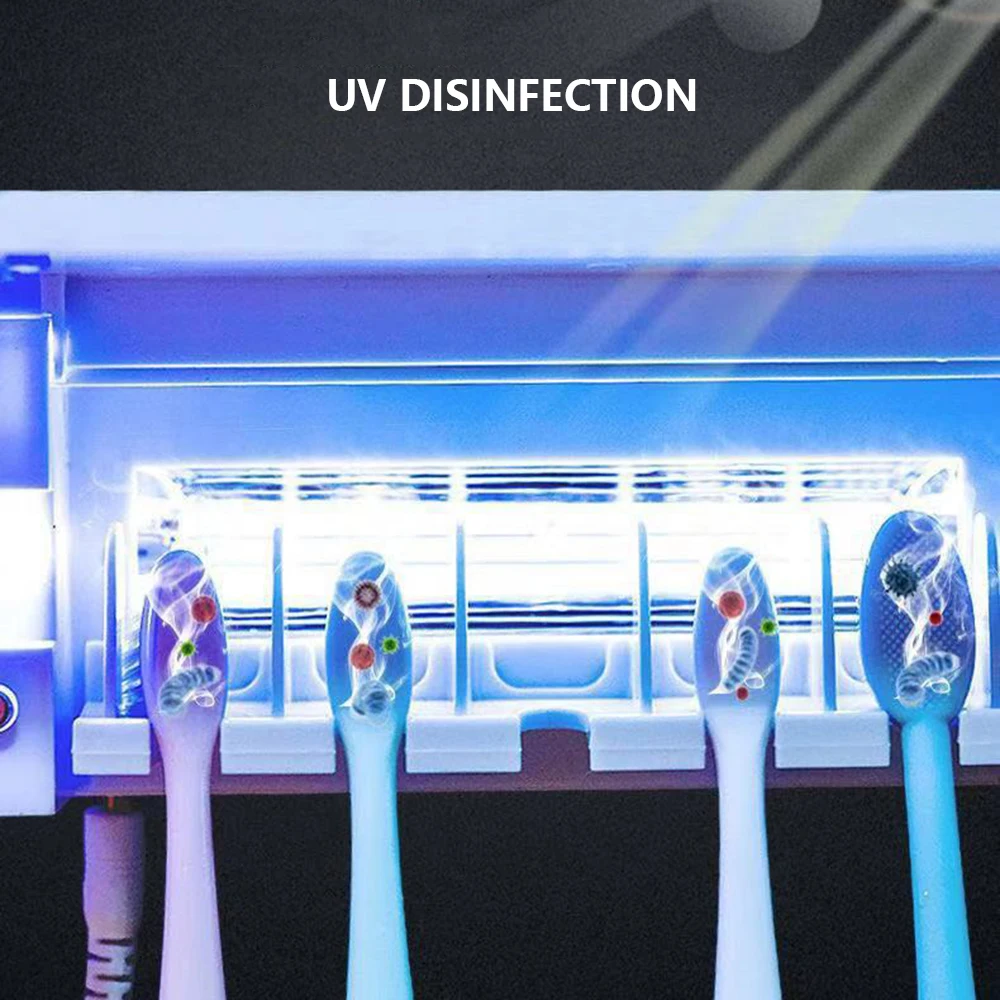 Ультрафиолетовый свет зубная щетка стерилизатор держатель для зубной щетки