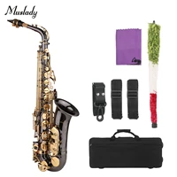 saxophone eb e flat alto saxophone sax nickel plated brass body with engraving nacre keys woodwind instrument with accessaries