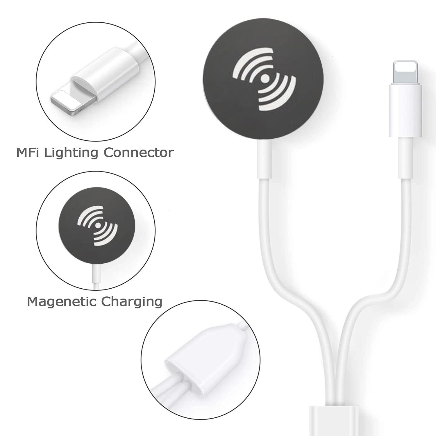 portable qi smart usb watch charger cable magnetic wireless charging dock for apple watch series 7 6 5 4 3 2 se applewatch cord free global shipping